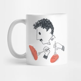 Charles Chaplin Forks and bread dance Mug